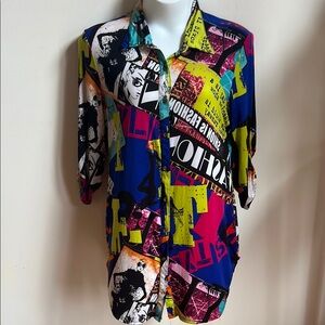 GIBIU Graphic Print Shirt made in the USA 3X